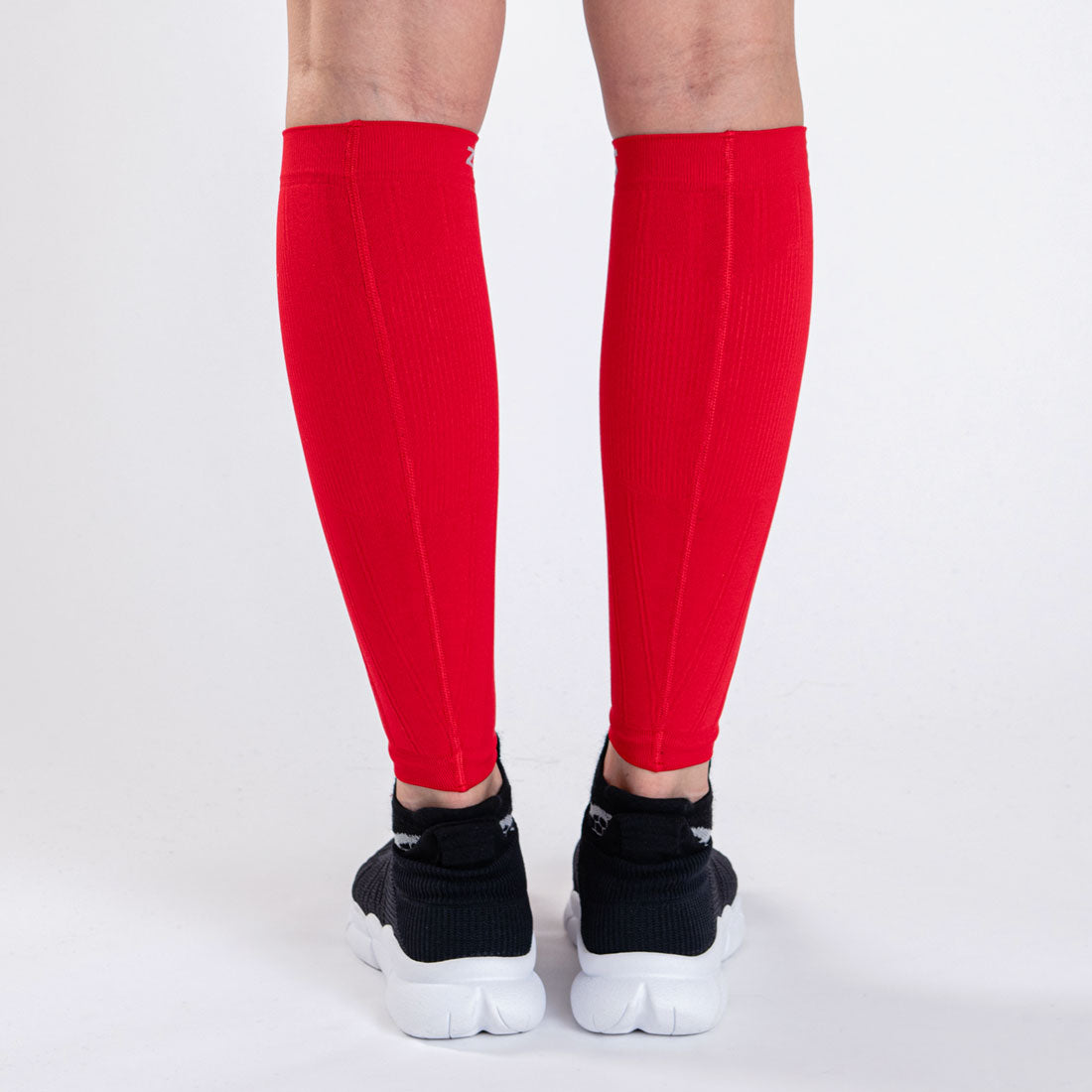 Zensah Compression Leg Sleeves (Red)
