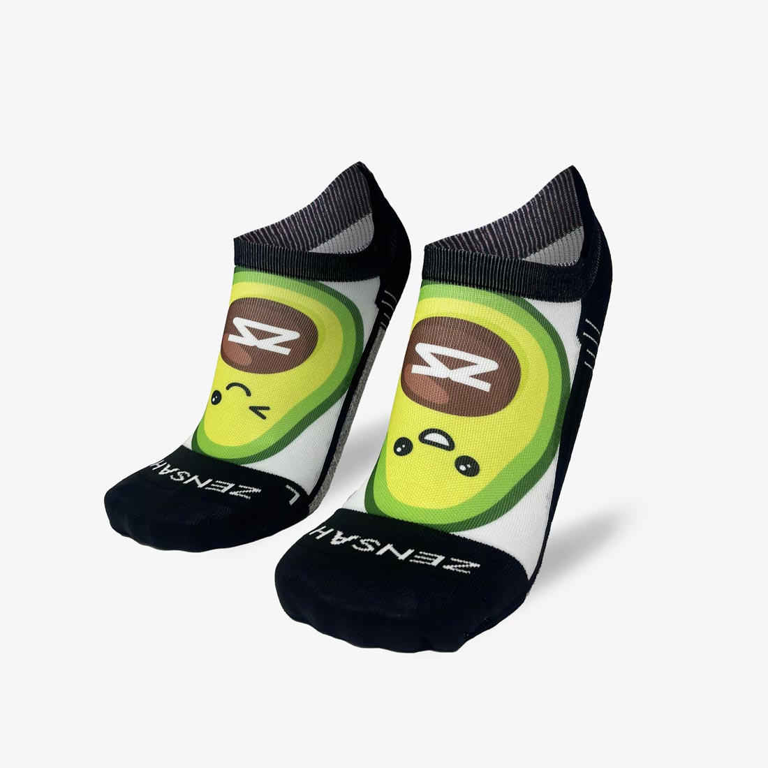 Large Avocado Running Socks (No Show)