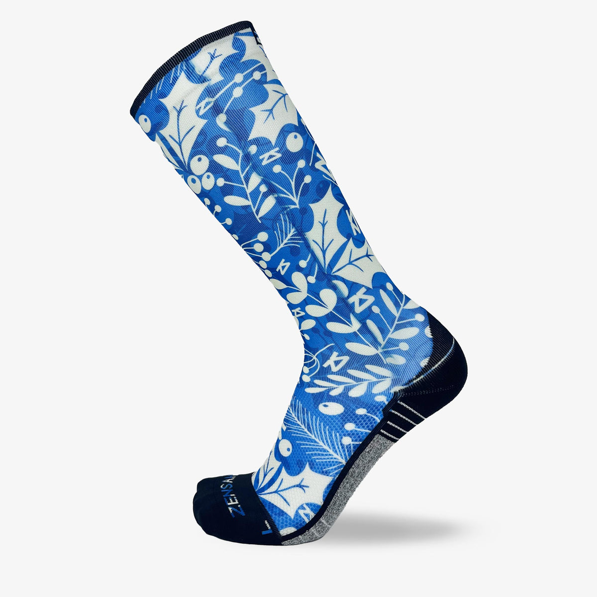 Holly Leaves Compression Socks (Knee-High)Socks - Zensah