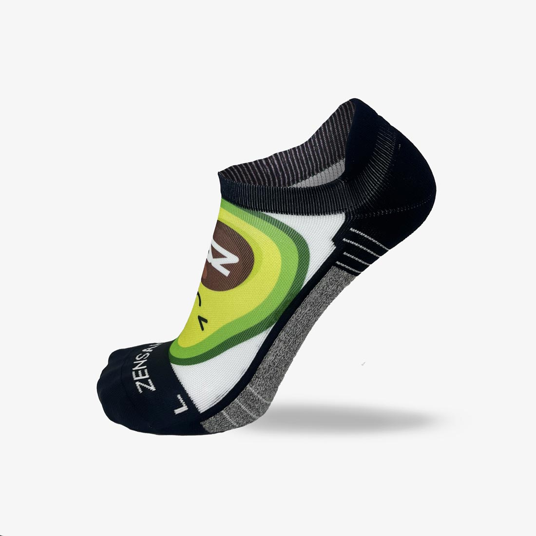 Large Avocado Running Socks (No Show)