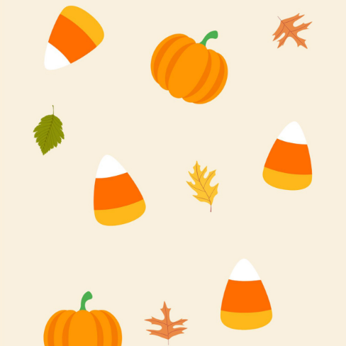 Pumpkins and Candy Compression Socks (Knee-High)