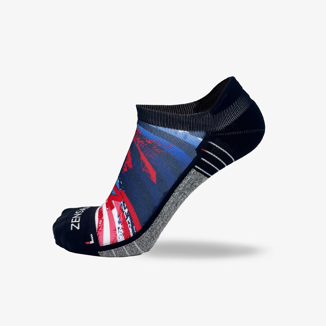 USA Stars and Stripes Running Socks (No Show)