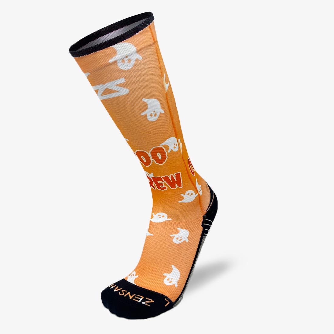 Halloween Boo Crew Compression Socks (Knee-High)