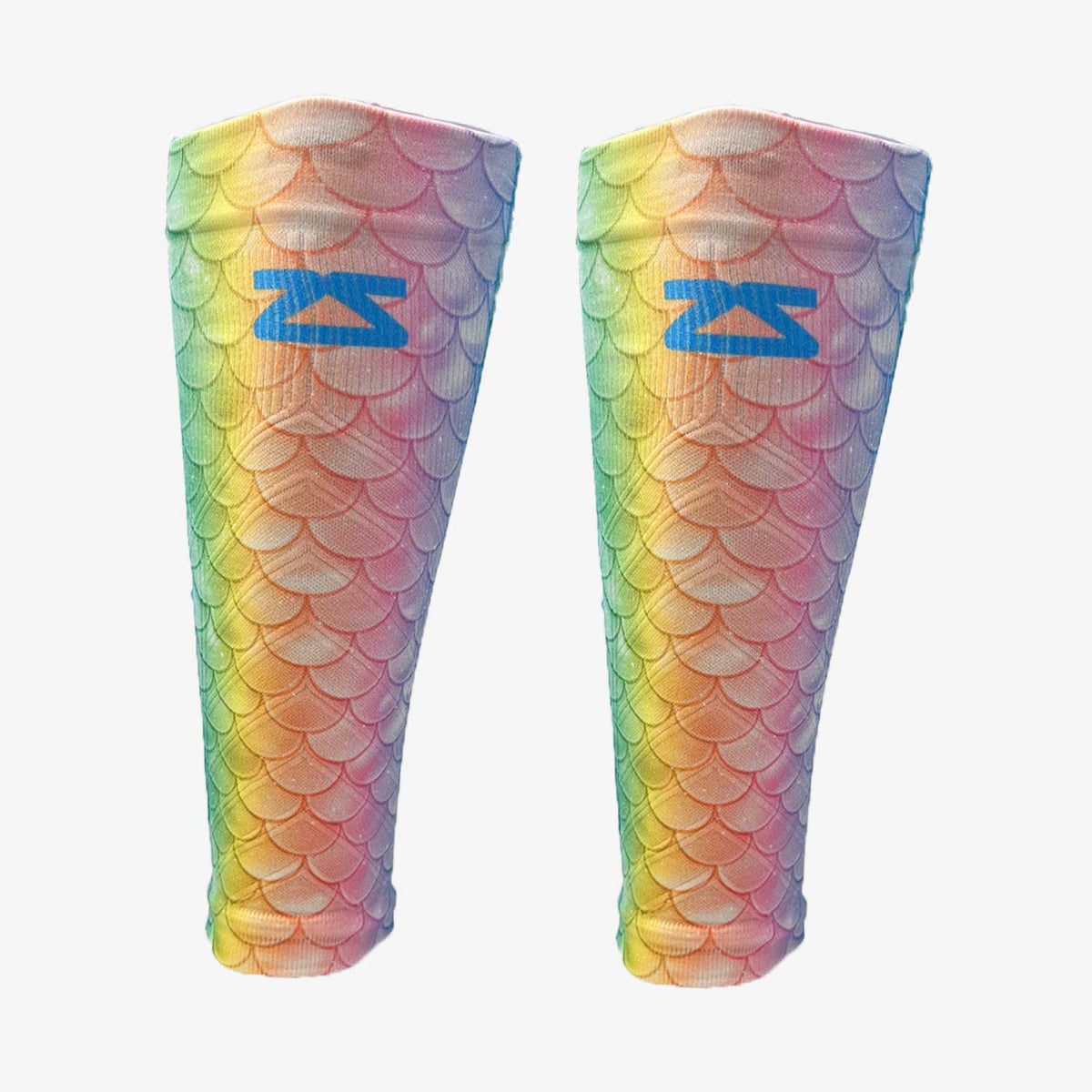 Rainbow Mermaid Tail Compression Leg Sleeves