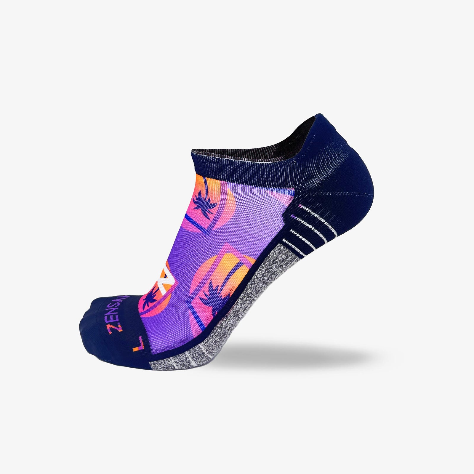 Retro Palms Running Socks (No Show)Socks - Zensah