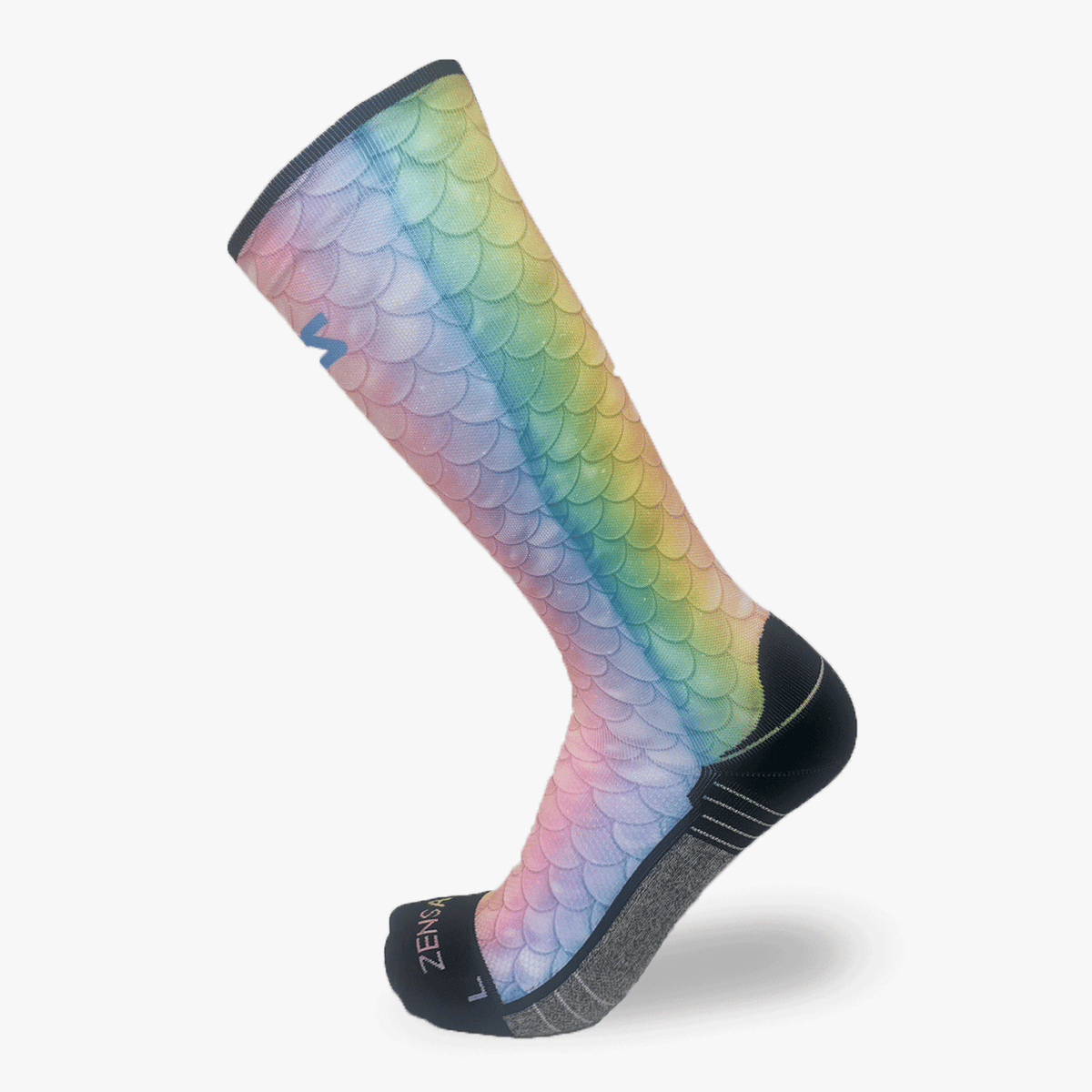 Rainbow Mermaid Tail Compression Socks (Knee-High)