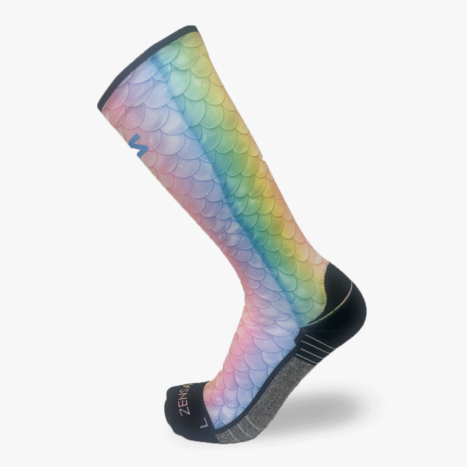 Rainbow Mermaid Tail Compression Socks (Knee-High)