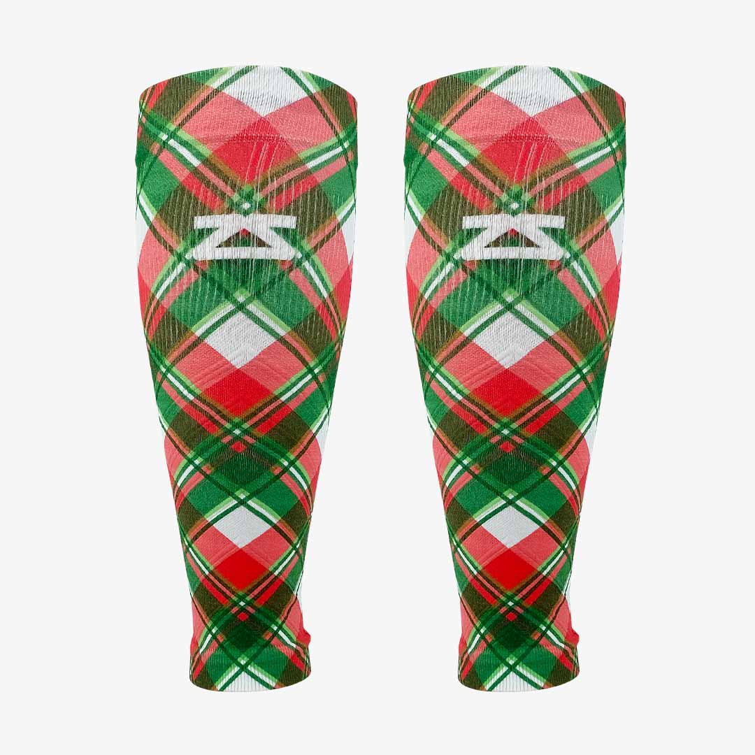 Xmas Plaid Compression Leg SleevesLeg Sleeves - Zensah