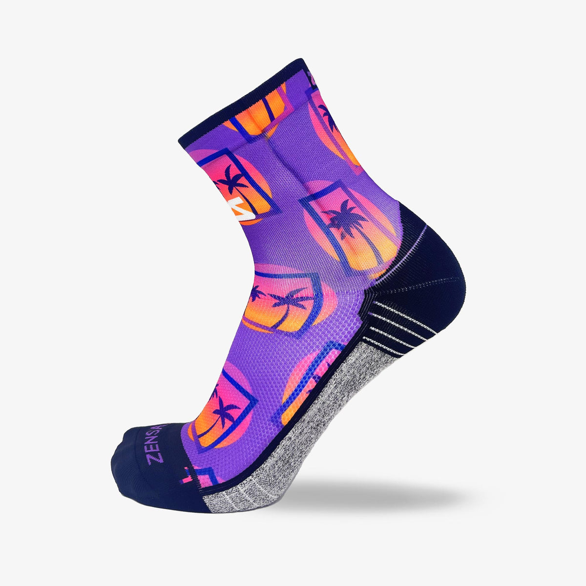 Retro Palms Socks (Mini-Crew)Socks - Zensah