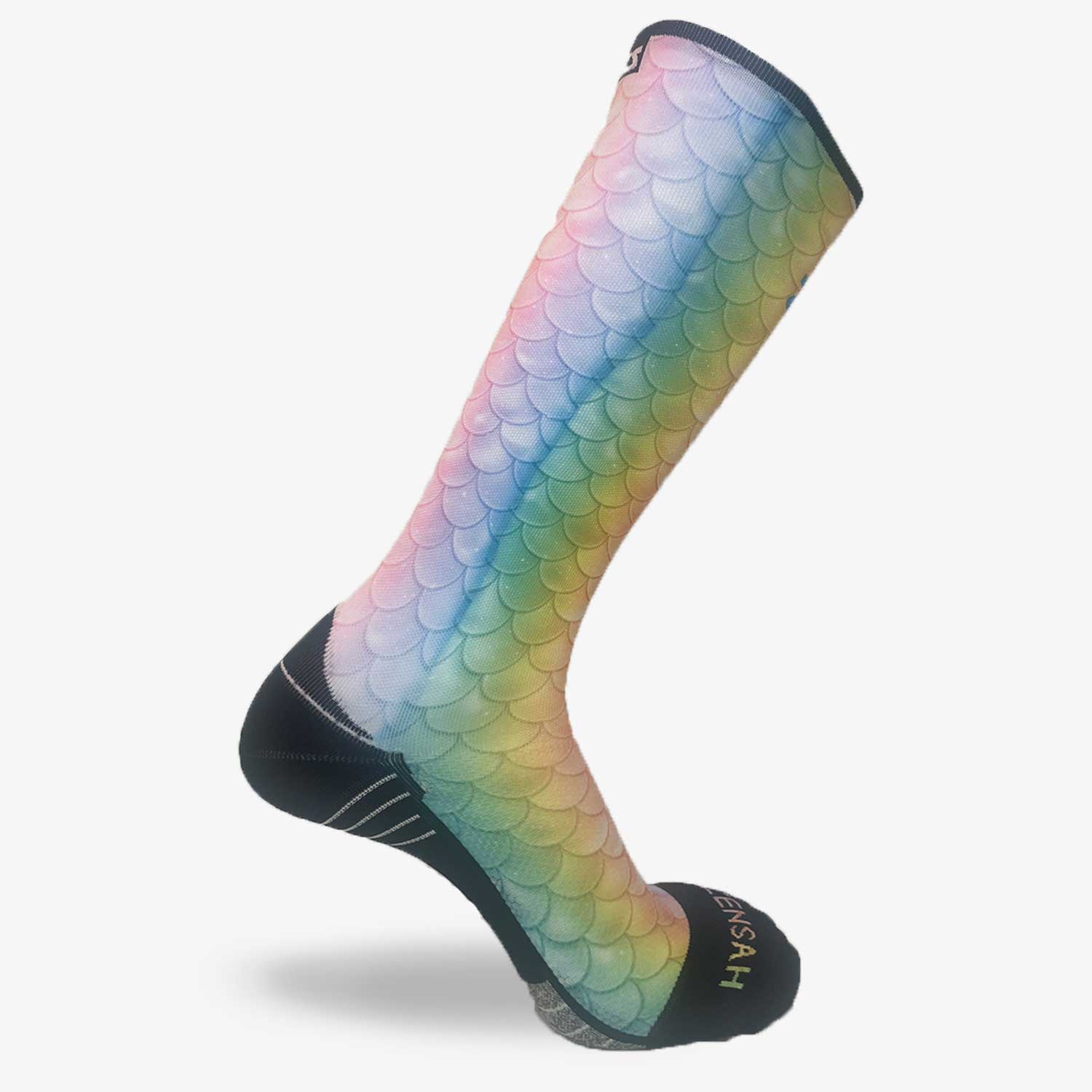 Rainbow Mermaid Tail Compression Socks (Knee-High)