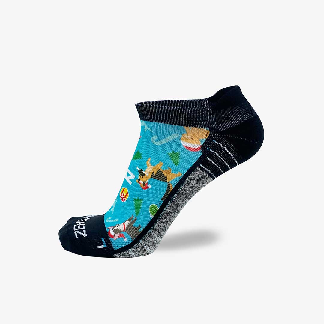 Santa Dogs Socks (No Show)Socks - Zensah