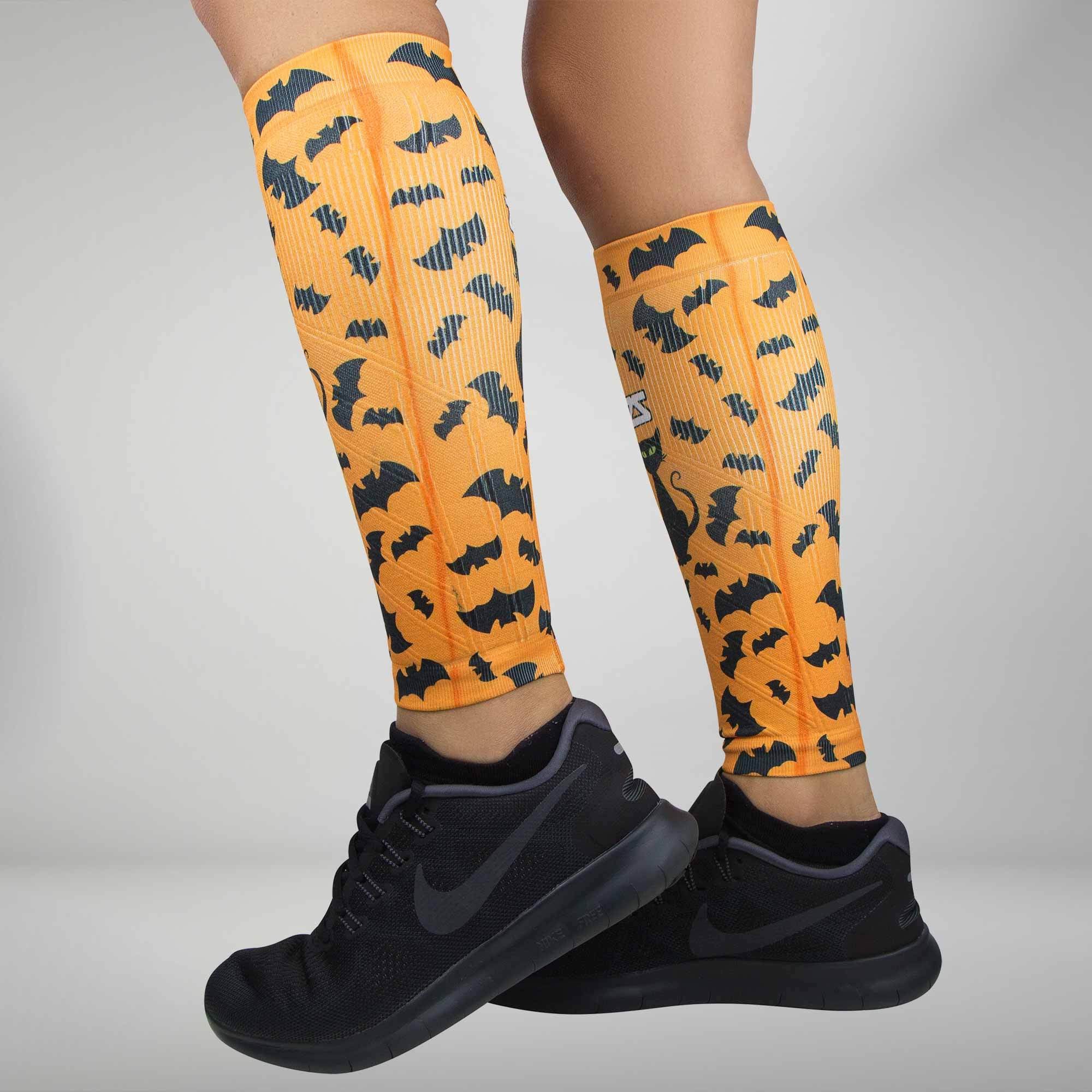 Cats and Bats Halloween Compression Leg SleevesLeg Sleeves - Zensah