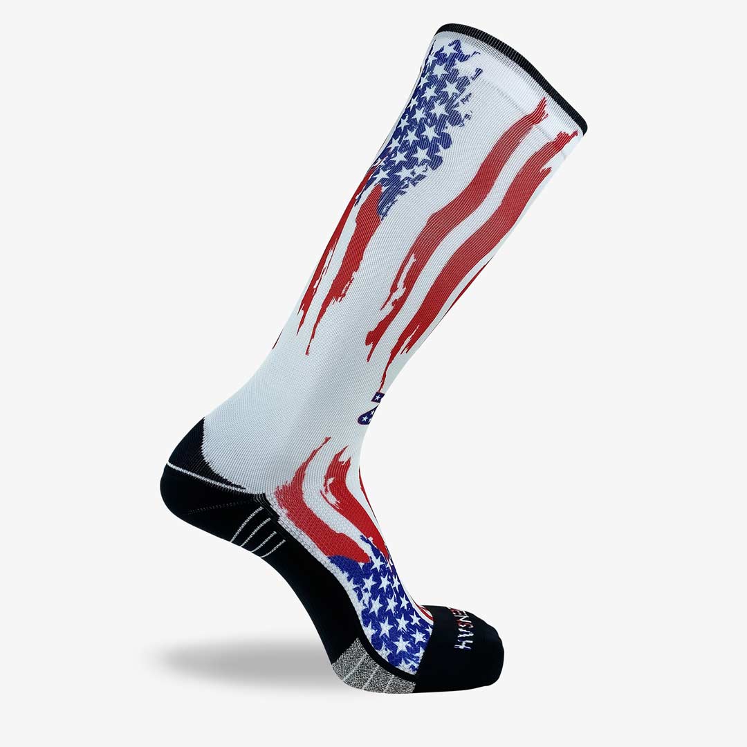 Rugged USA Flag Compression Socks (Knee-High)Socks - Zensah