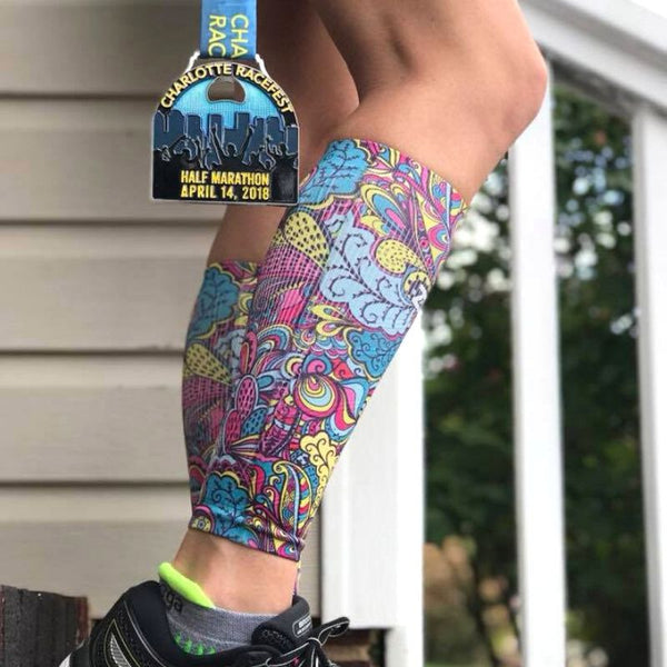 New York Doodle Compression Leg Sleeves