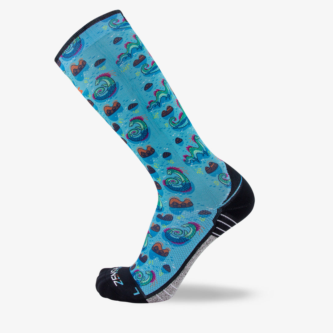 Loch Ness Monsters Socks (Knee-High)Socks - Zensah