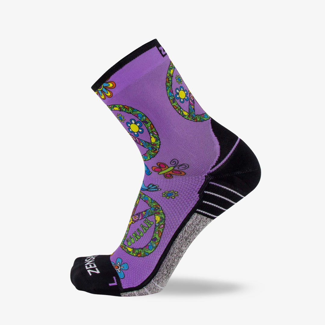 Peace Signs Running Socks (Mini-Crew)Socks - Zensah