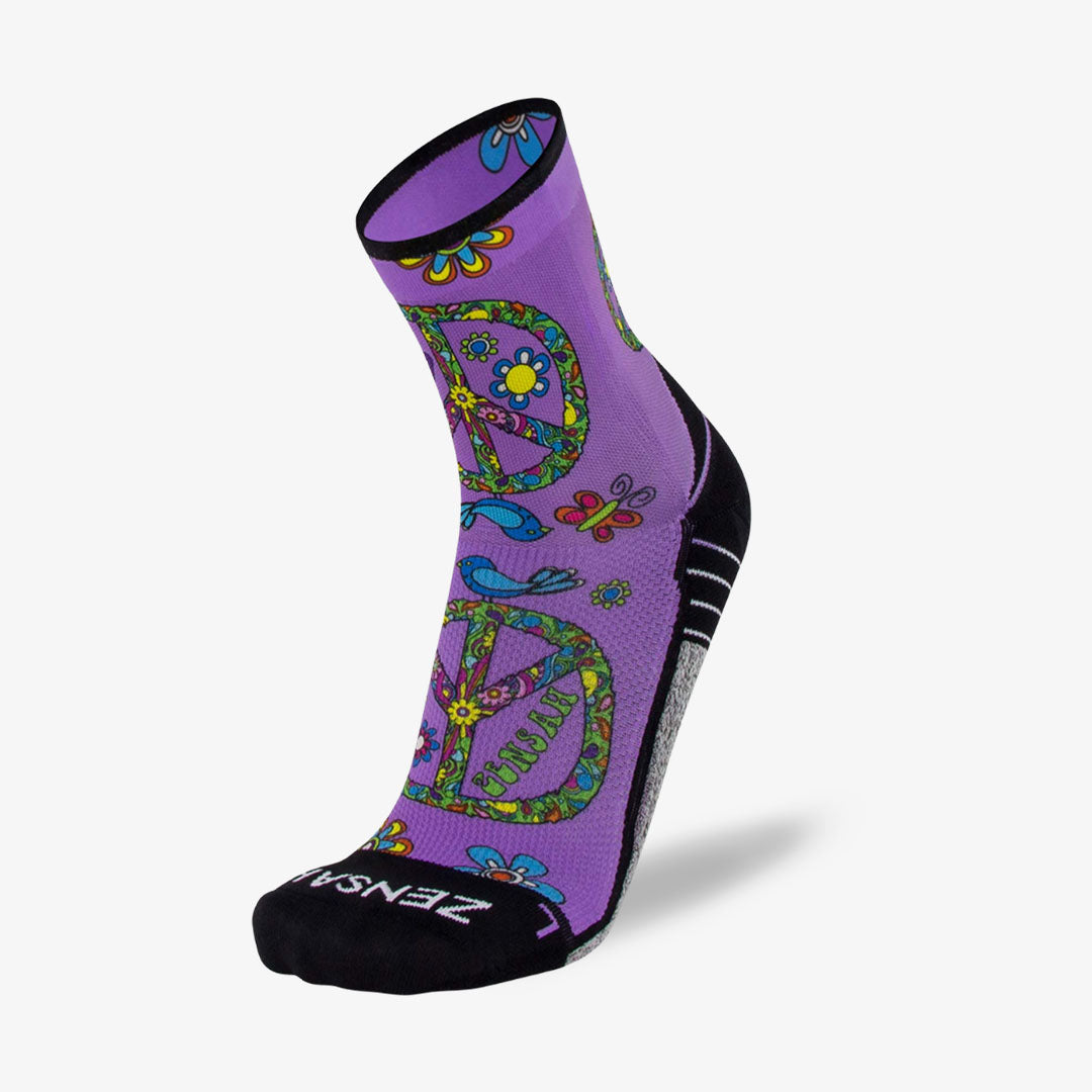 Peace Signs Running Socks (Mini-Crew)Socks - Zensah