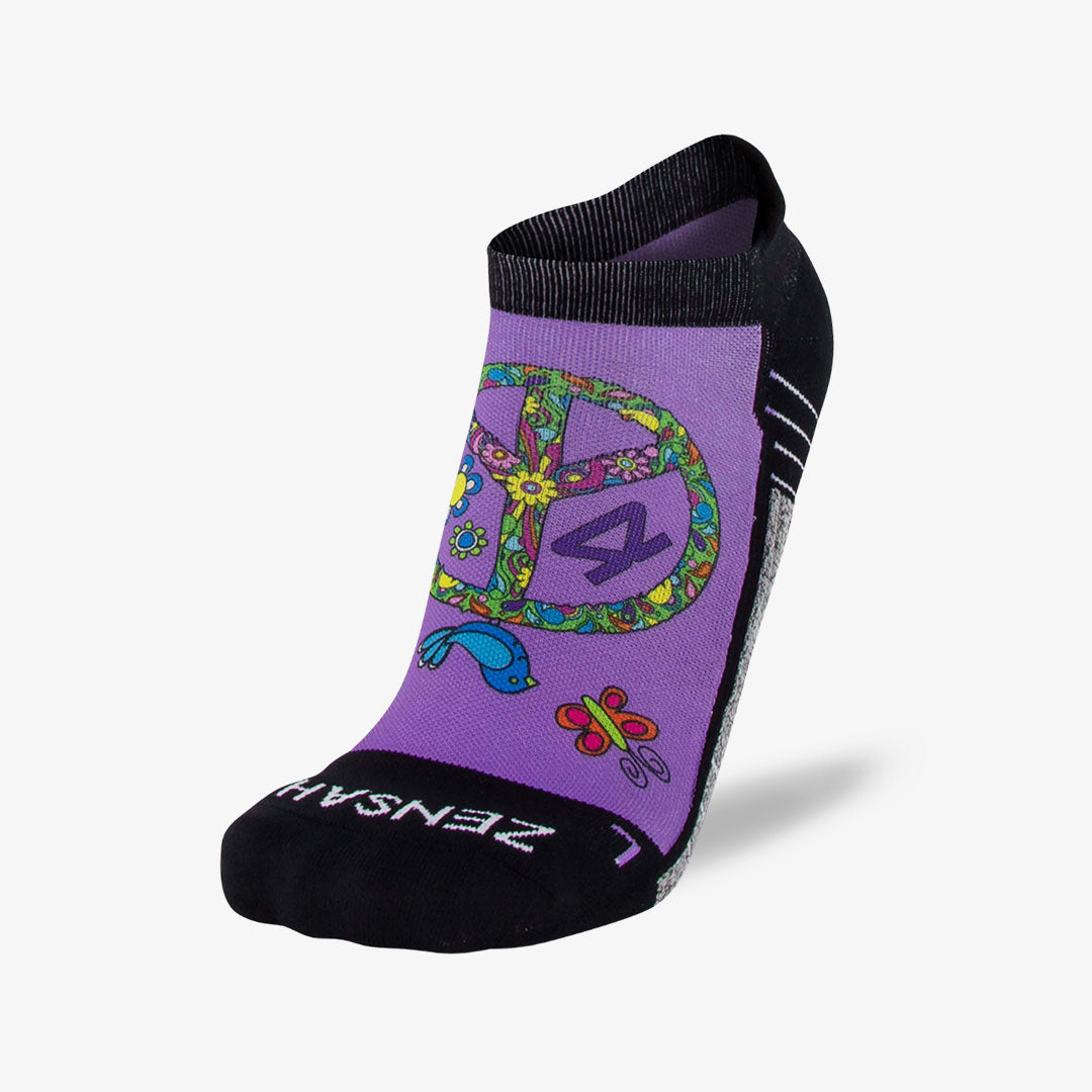 Peace Signs Running Socks (No Show)Socks - Zensah