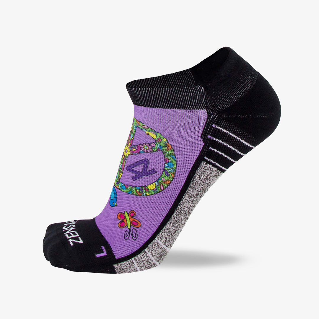 Peace Signs Running Socks (No Show)Socks - Zensah