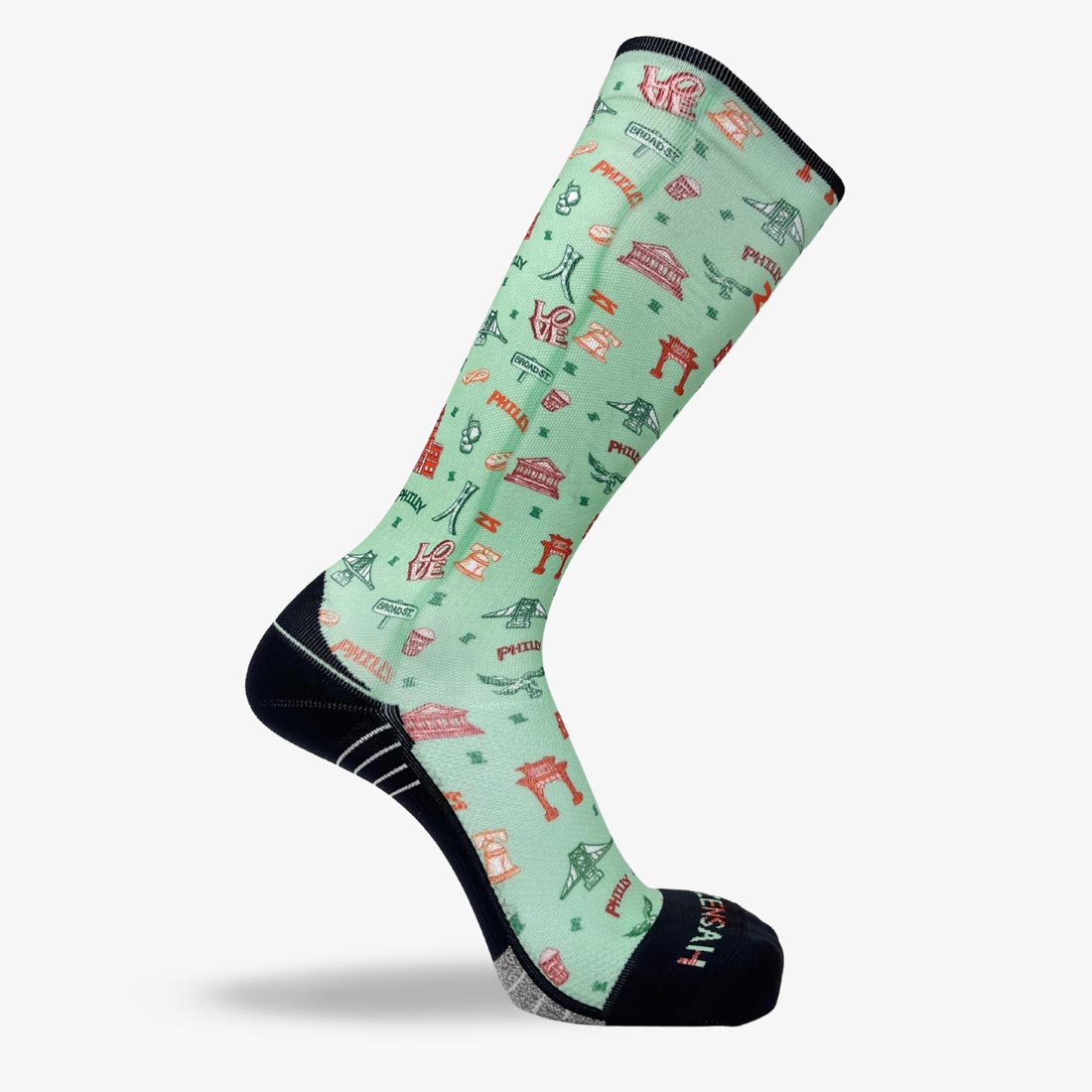 Philly Doodle Compression Socks (Knee-High)Socks - Zensah