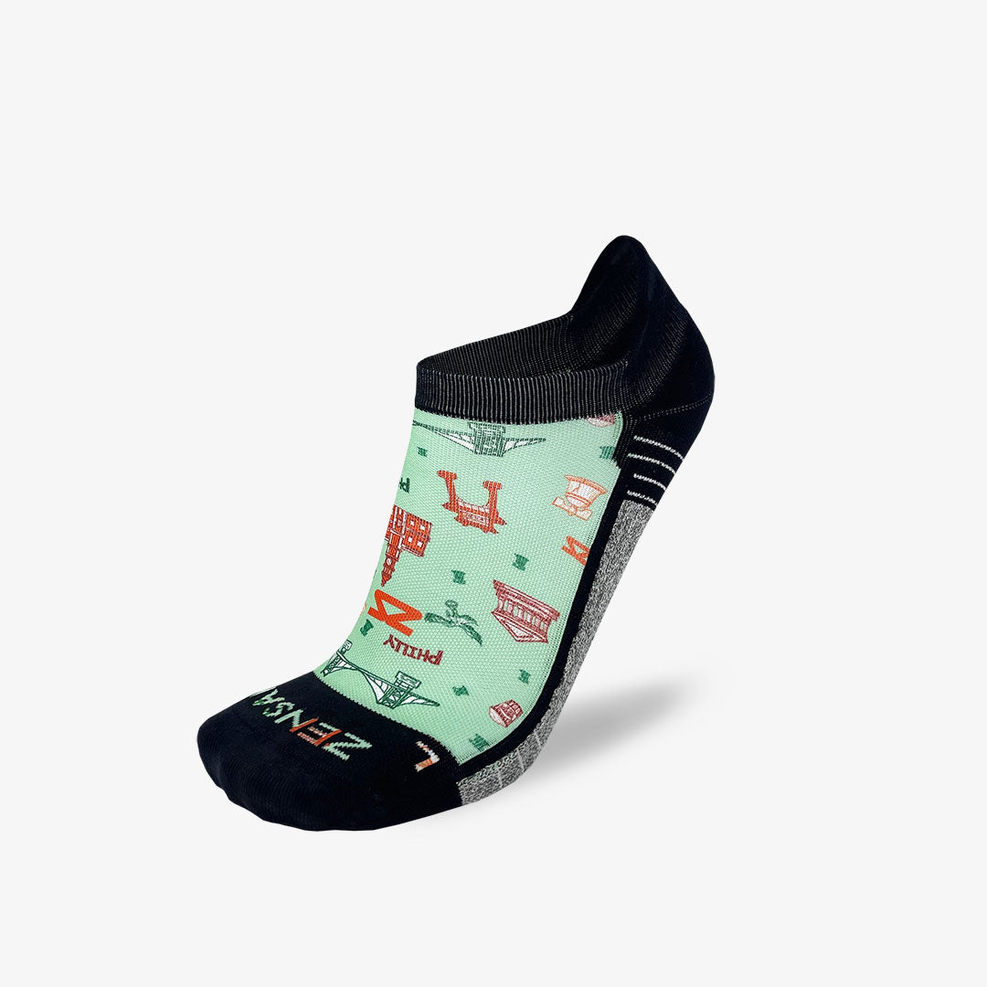 Philly Doodle Running Socks (No Show)Socks - Zensah