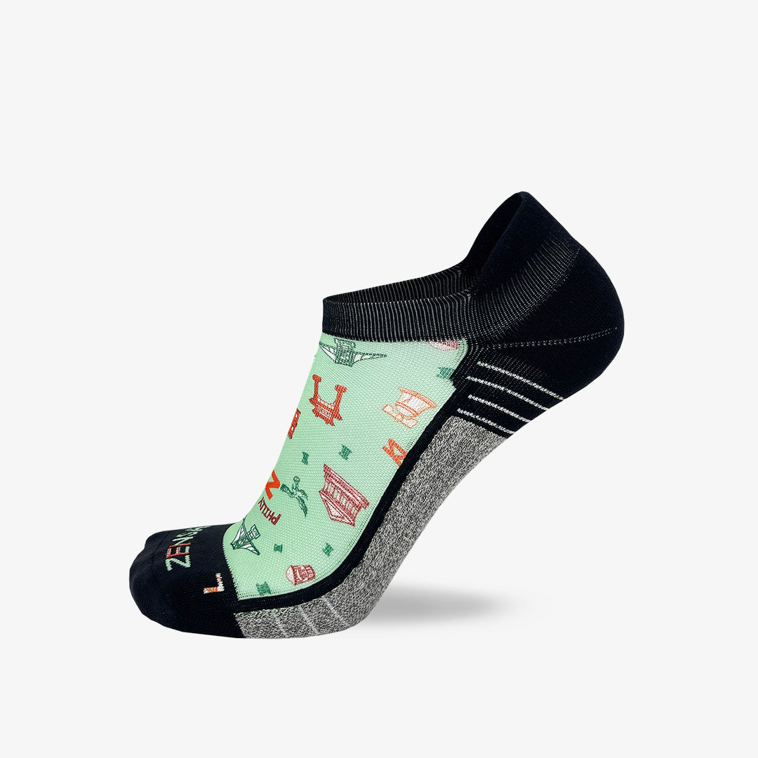 Philly Doodle Running Socks (No Show)Socks - Zensah