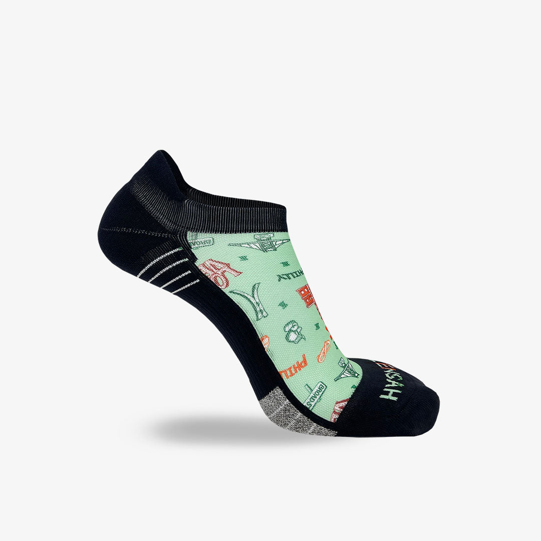 Philly Doodle Running Socks (No Show)Socks - Zensah