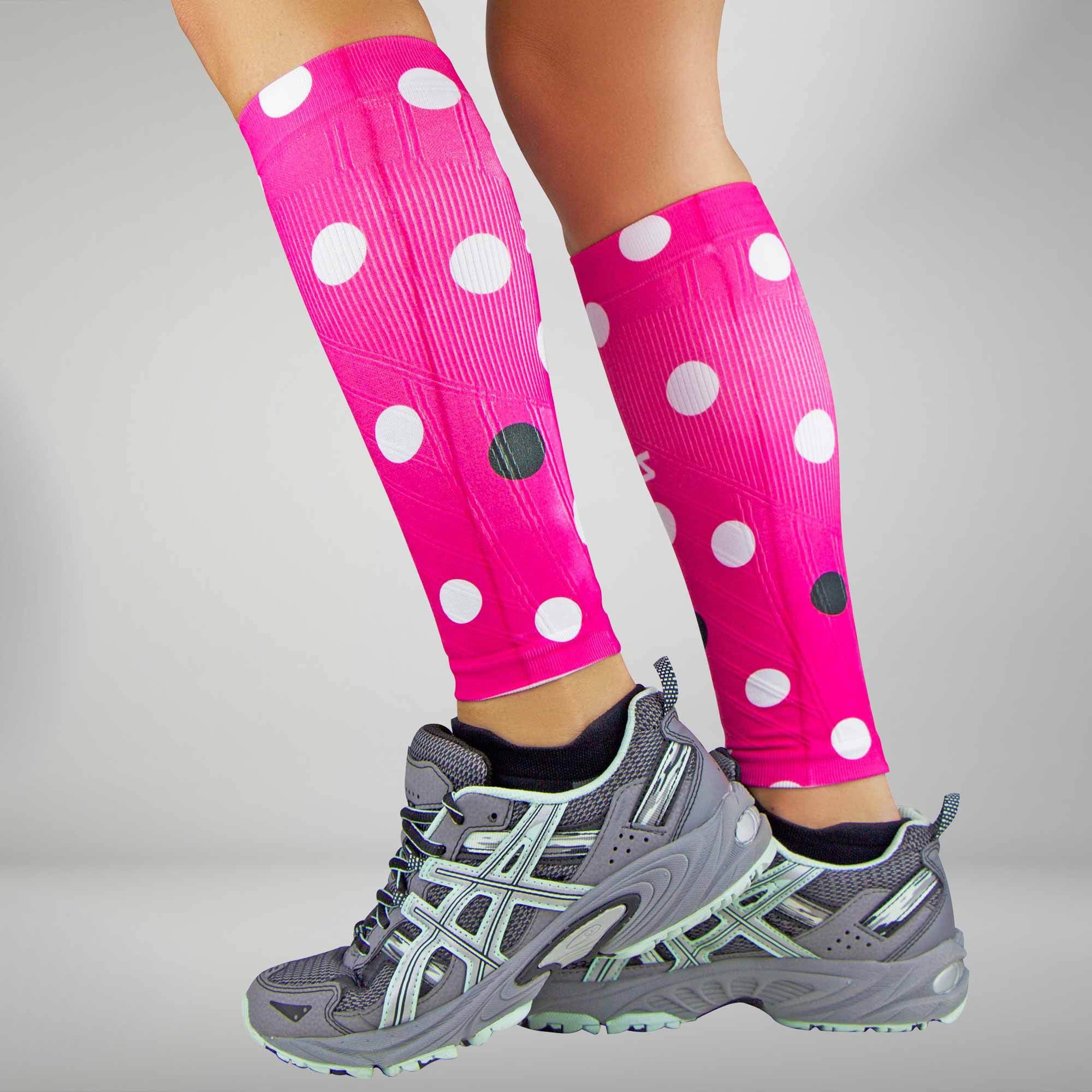 Polka Dot Compression Leg Sleeves Pattern Cute Sleeves Zensah