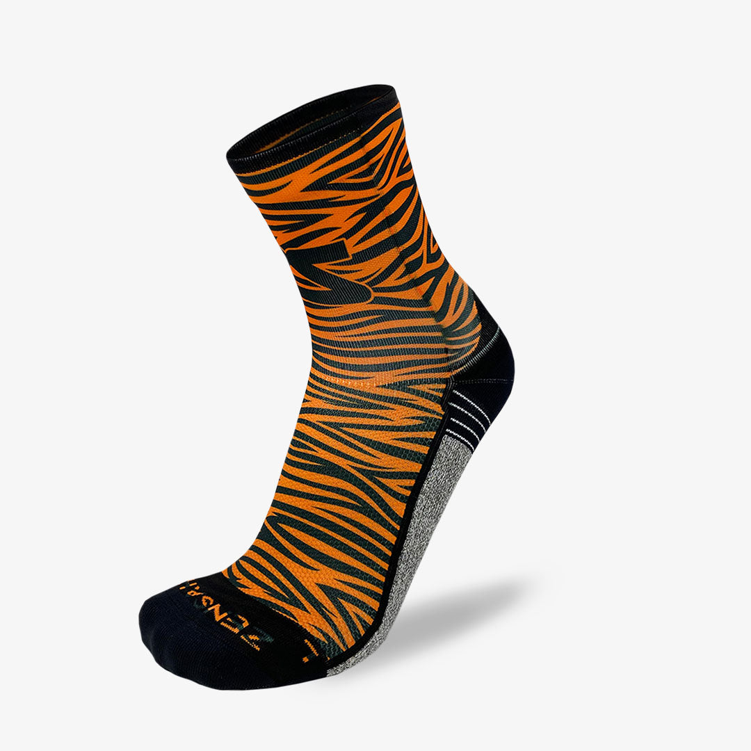 Tiger Print Running Socks (Mini-Crew)