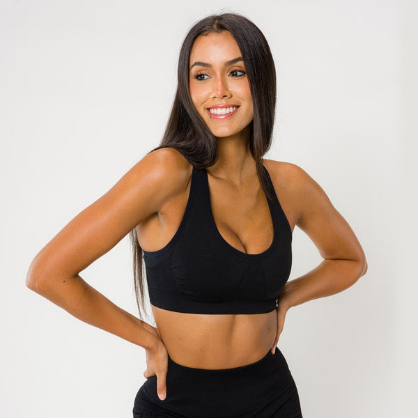 The North Face Training Bounce B Gone high support sports bra in black