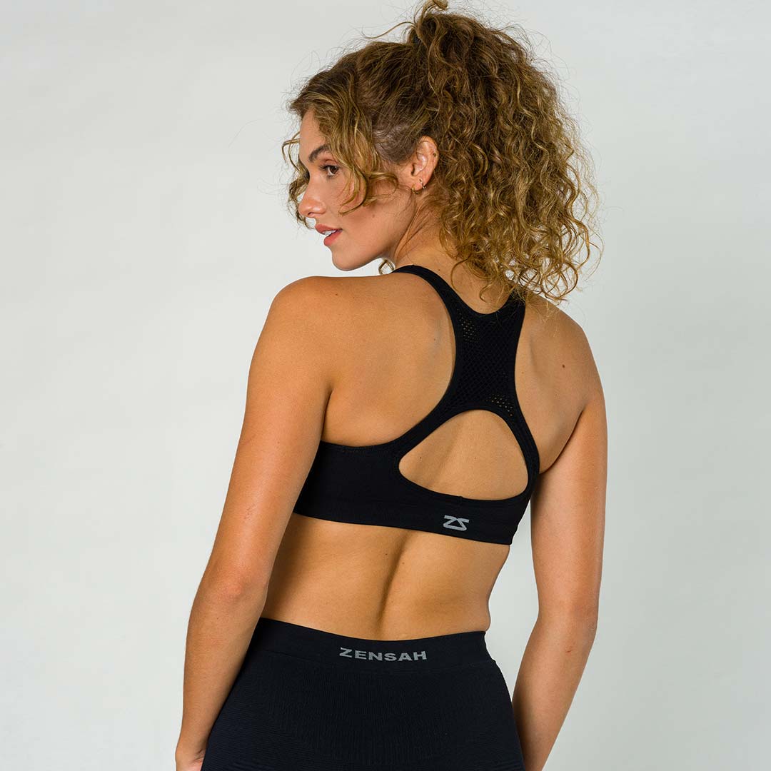 A.B Crew Sports Bra for Women U-Back Yoga Top Built-in Pads