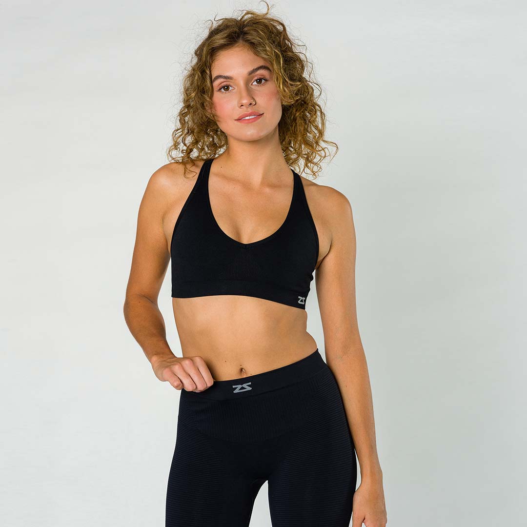 Asana Bra - Black  Hot yoga outfit, Activewear bras, Active wear shorts