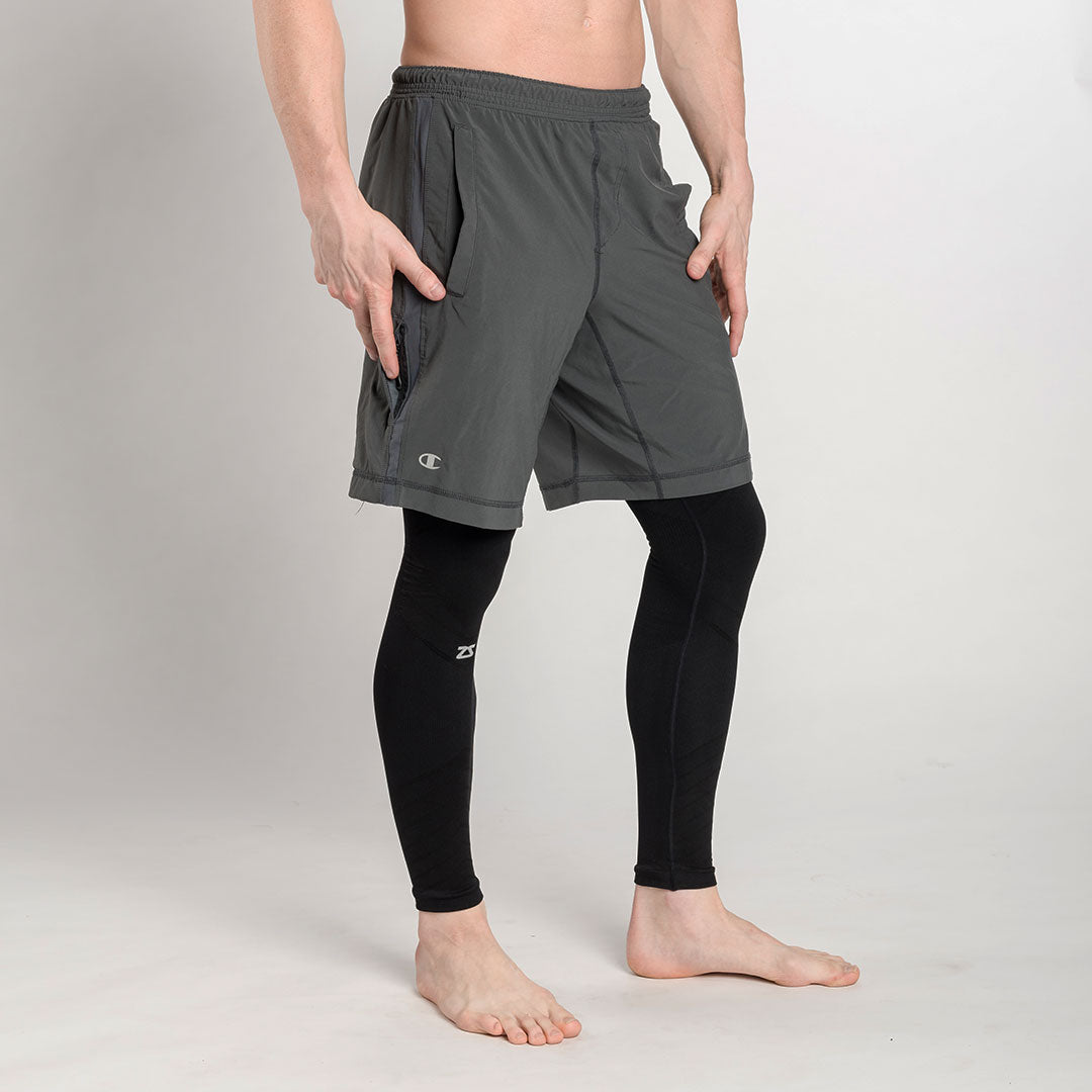 Men's Compression Pants Basketball Football Training Spandex two  pieces Tights | eBay