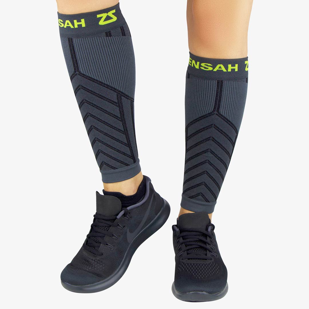 SALE: Zensah Unisex Compression Reflective Leg Sleeves (XS/S