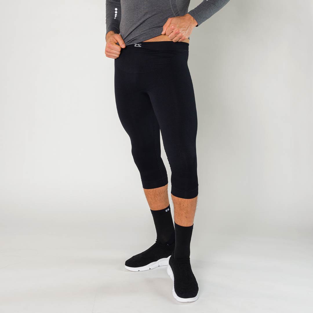 Capri micro-massage compression leggings