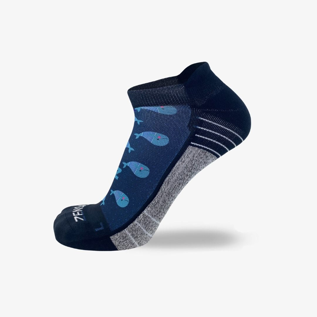 Whales Running Socks (No Show)Socks - Zensah