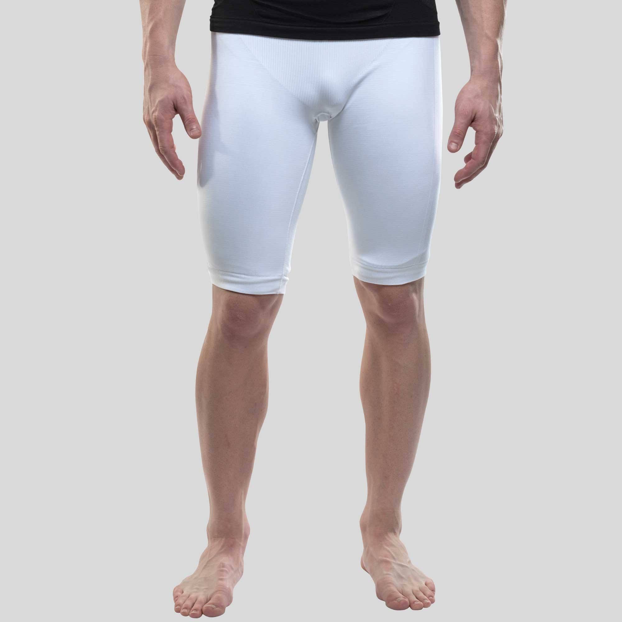  White Mens Compression Shorts, Compression