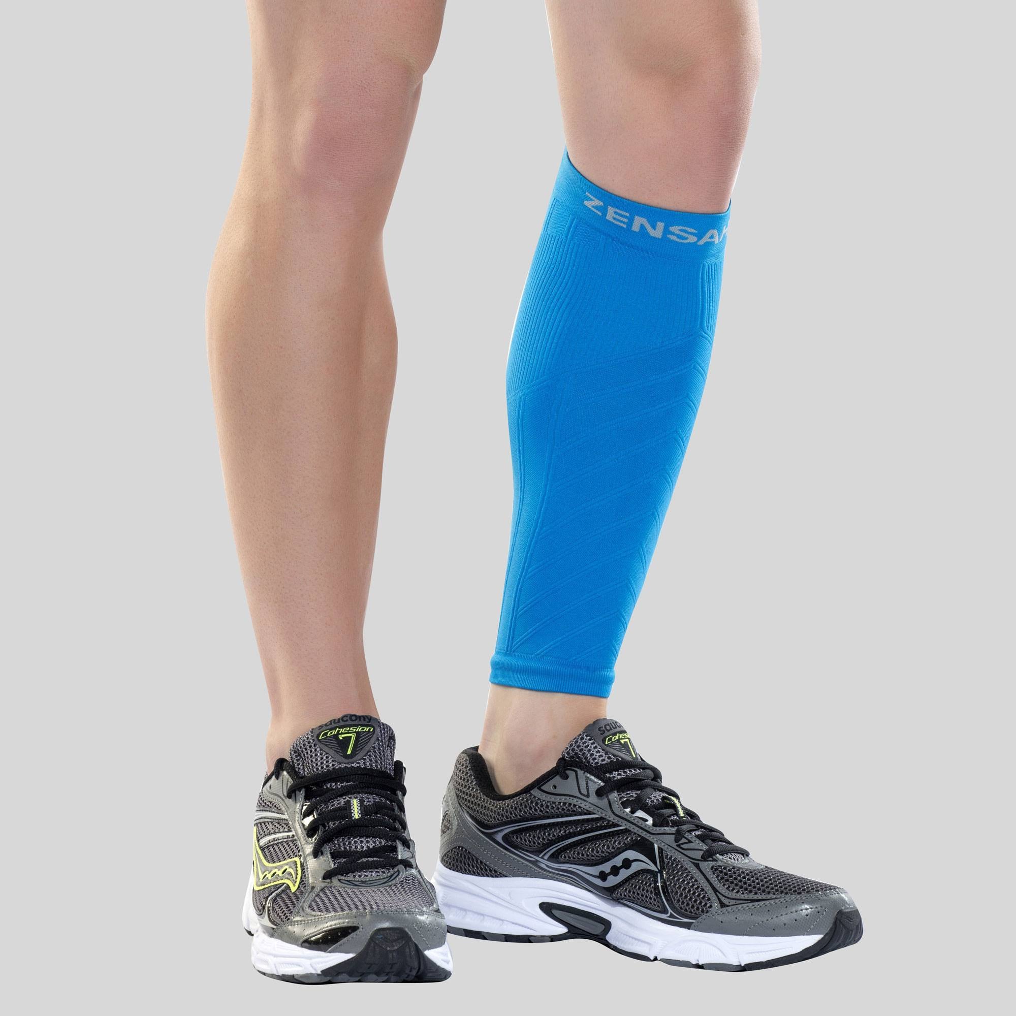 Calf Brace Leg Ankle Shin Splints Support, Strain Sprain Injury Best Calf  Compression,Lower Leg Strap for Men Women(L) Calf Compression Sleeve  Support