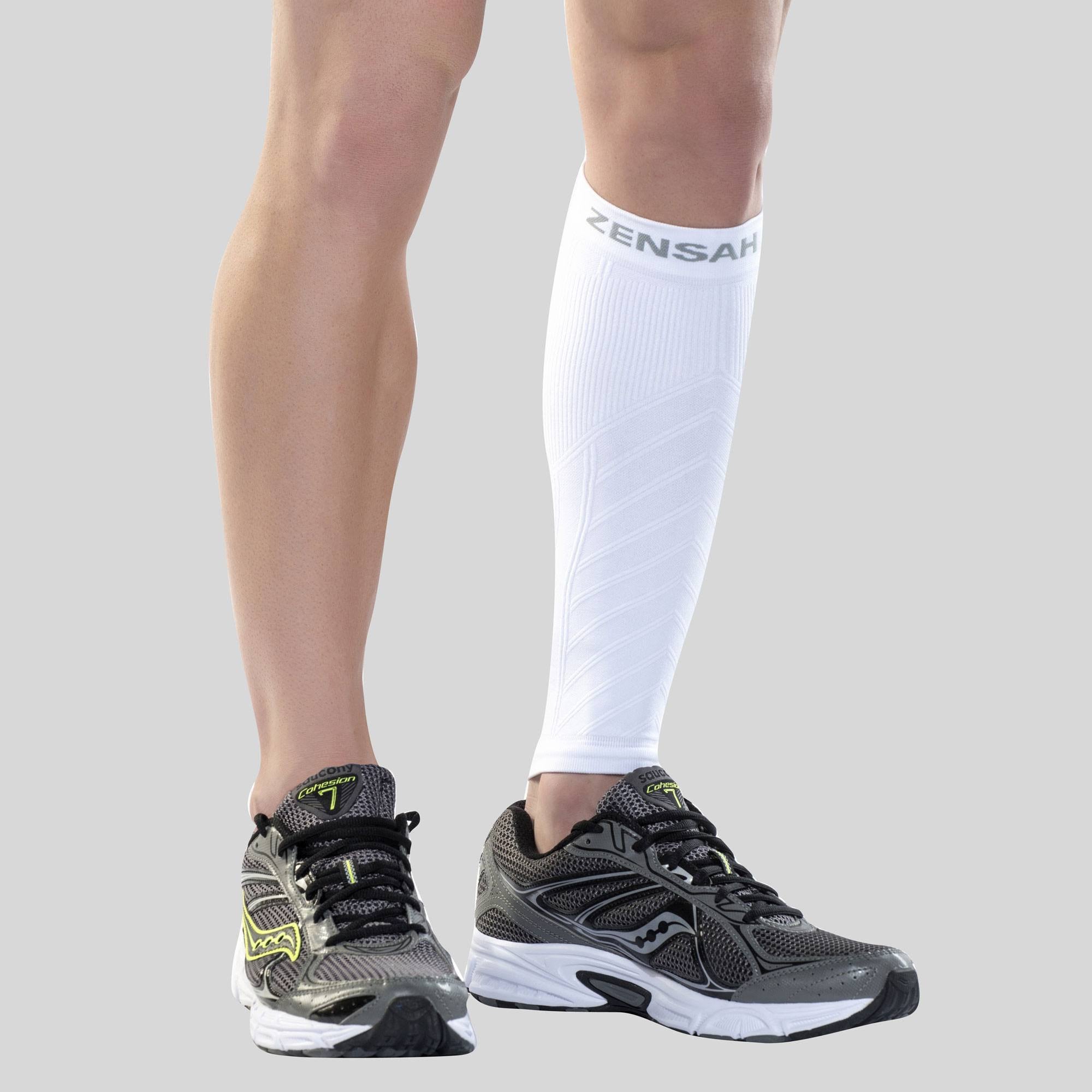 Mymisisa Leg Calf Shin Splints Support Running Athletics Compression  Sleeves (Blue) 