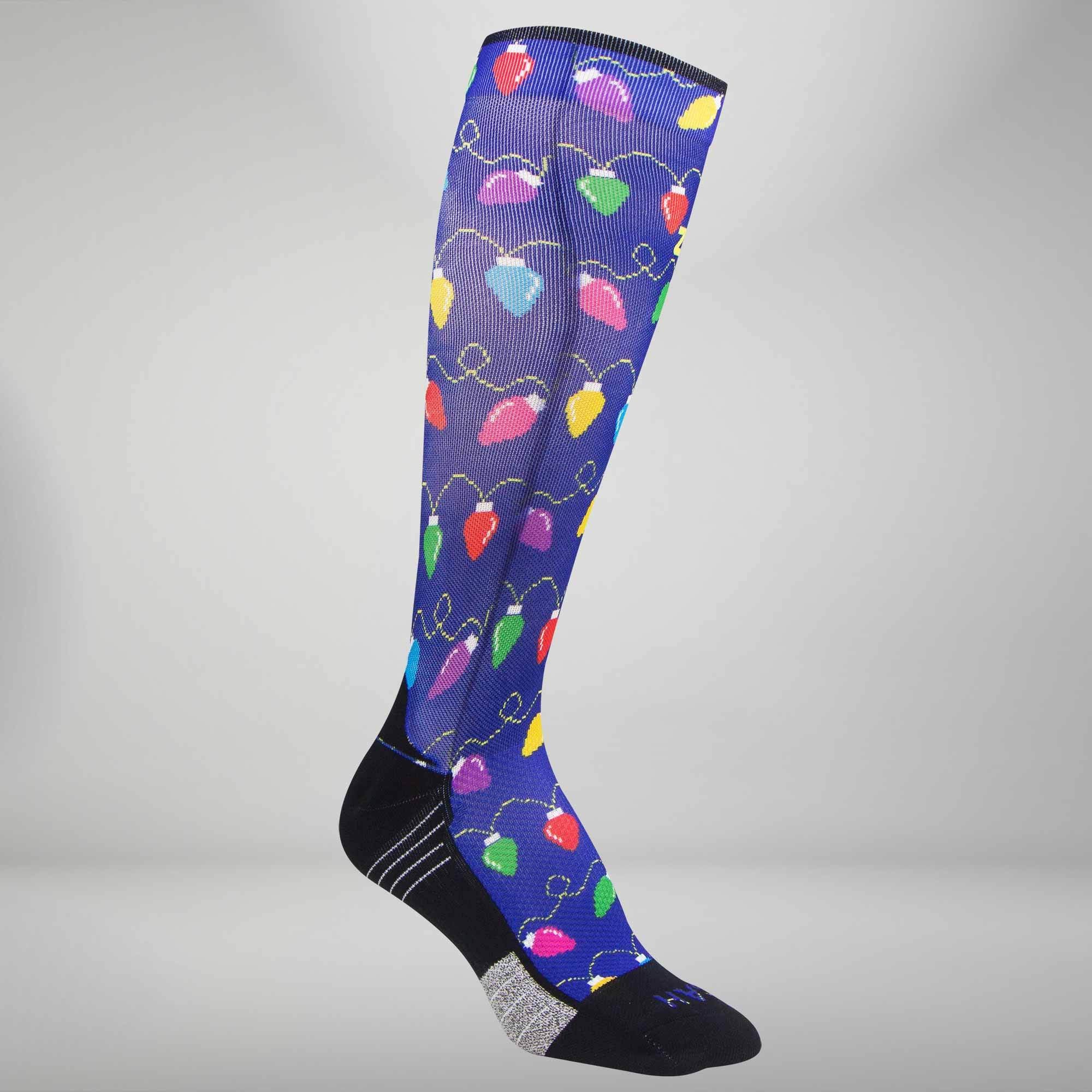 Christmas Lights Compression Socks (Knee-High)Socks - Zensah