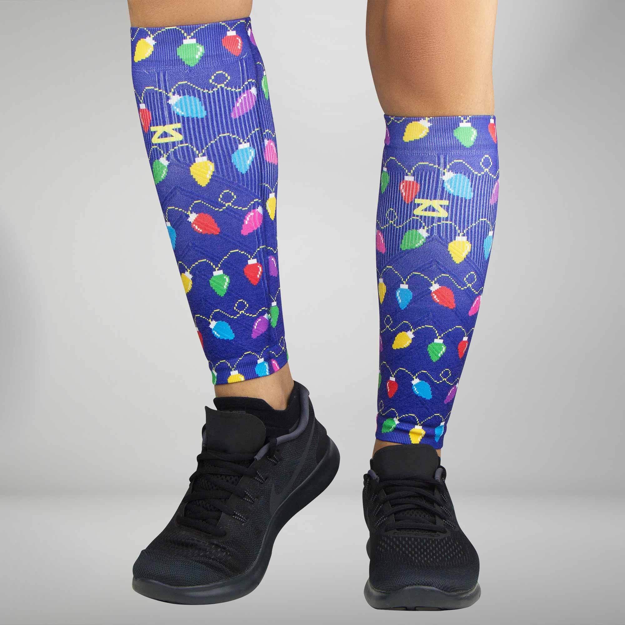 Christmas Lights Compression Leg SleevesLeg Sleeves - Zensah