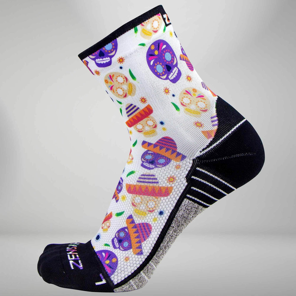 Day Of The Dead Doodle Socks (Mini Crew)Socks - Zensah