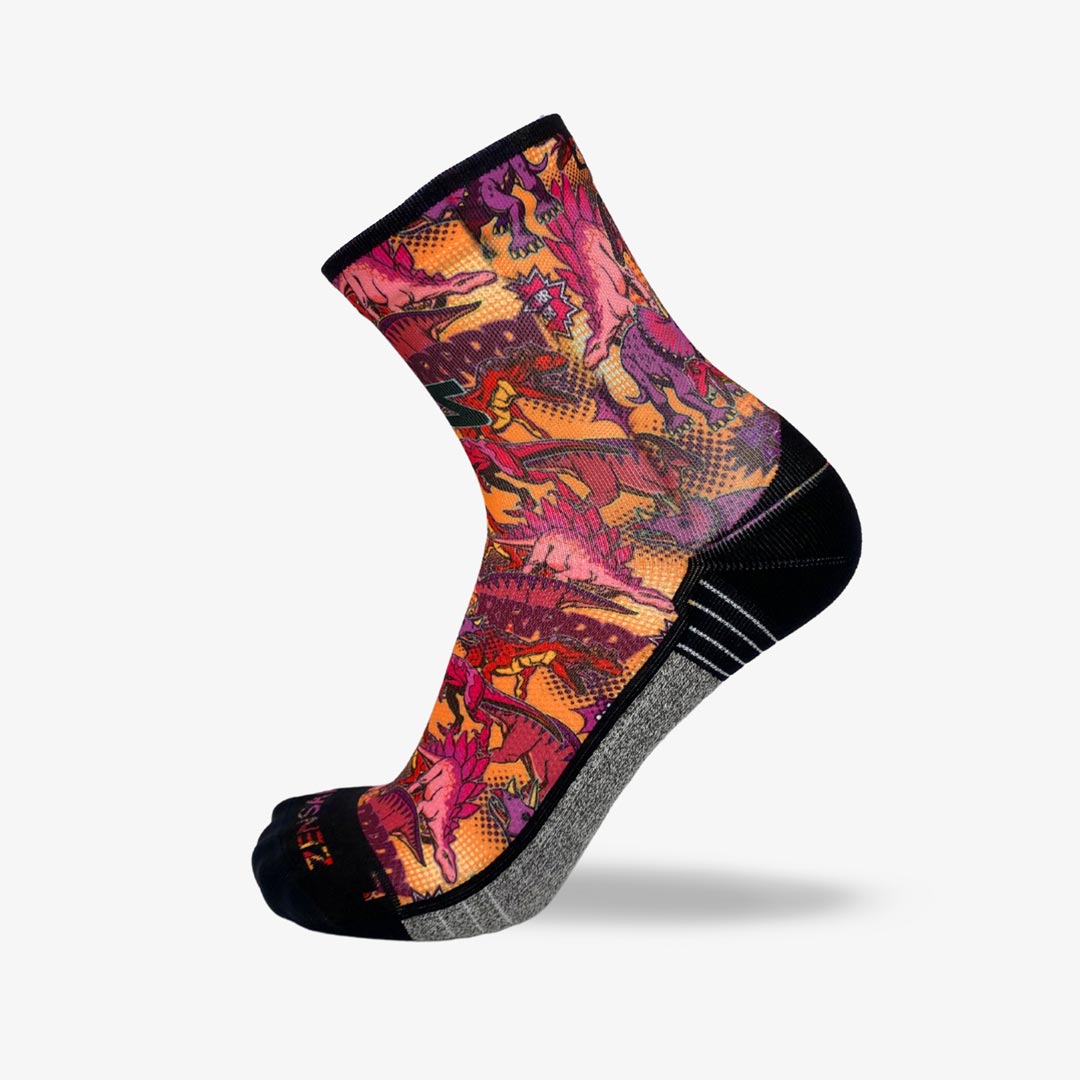 Dino Comic Socks (Mini-Crew)Socks - Zensah