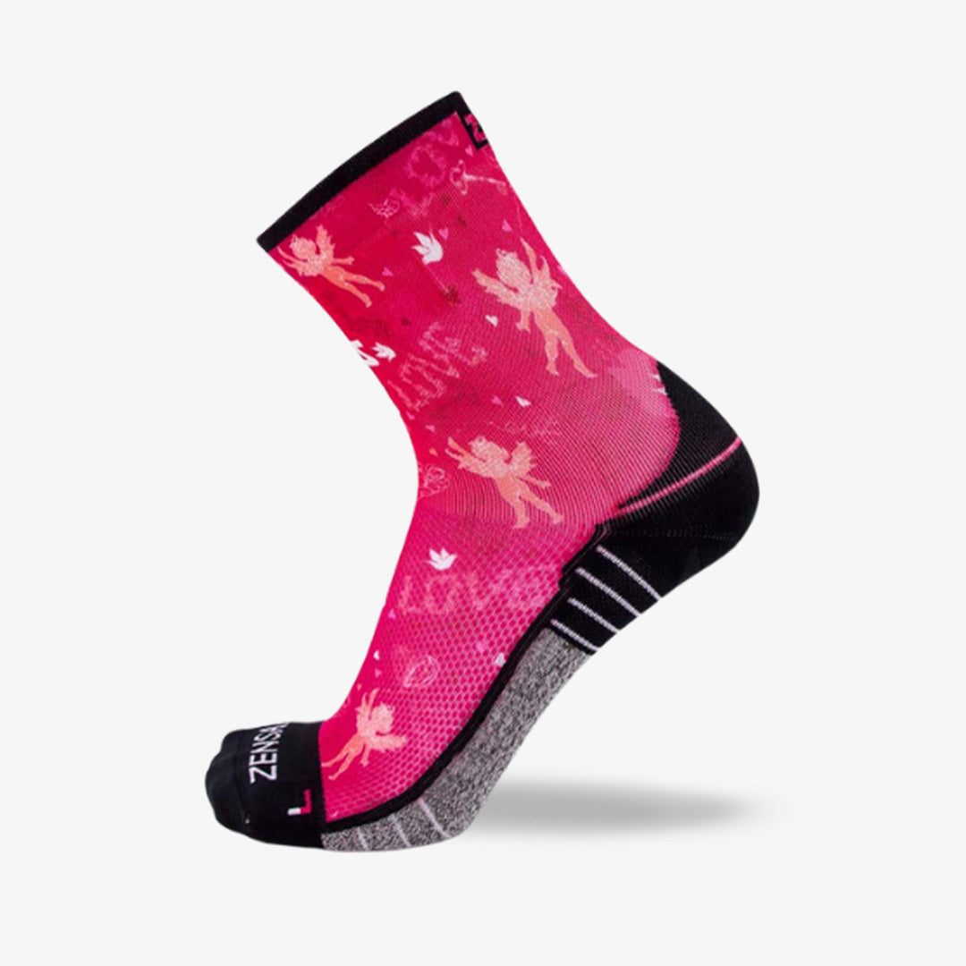 Cupid Doodle Valentine's Socks (Mini Crew)Socks - Zensah