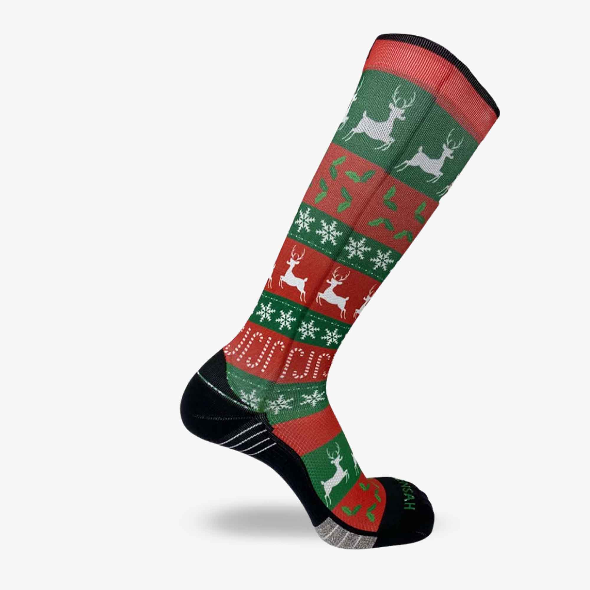 Funky Christmas Sweater Compression Socks (Knee-High)Socks - Zensah