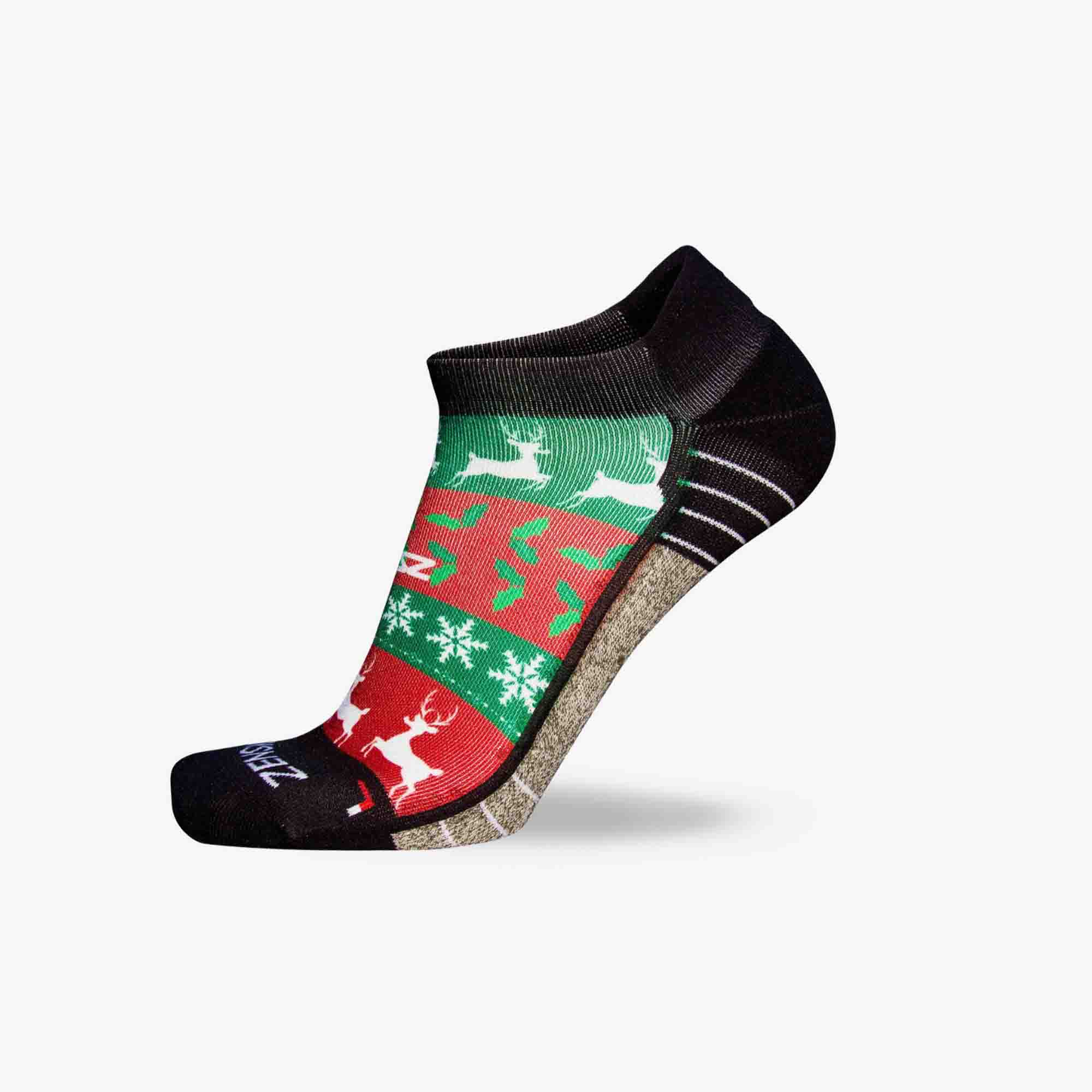 Funky Christmas Sweater Socks (No-Show)Socks - Zensah