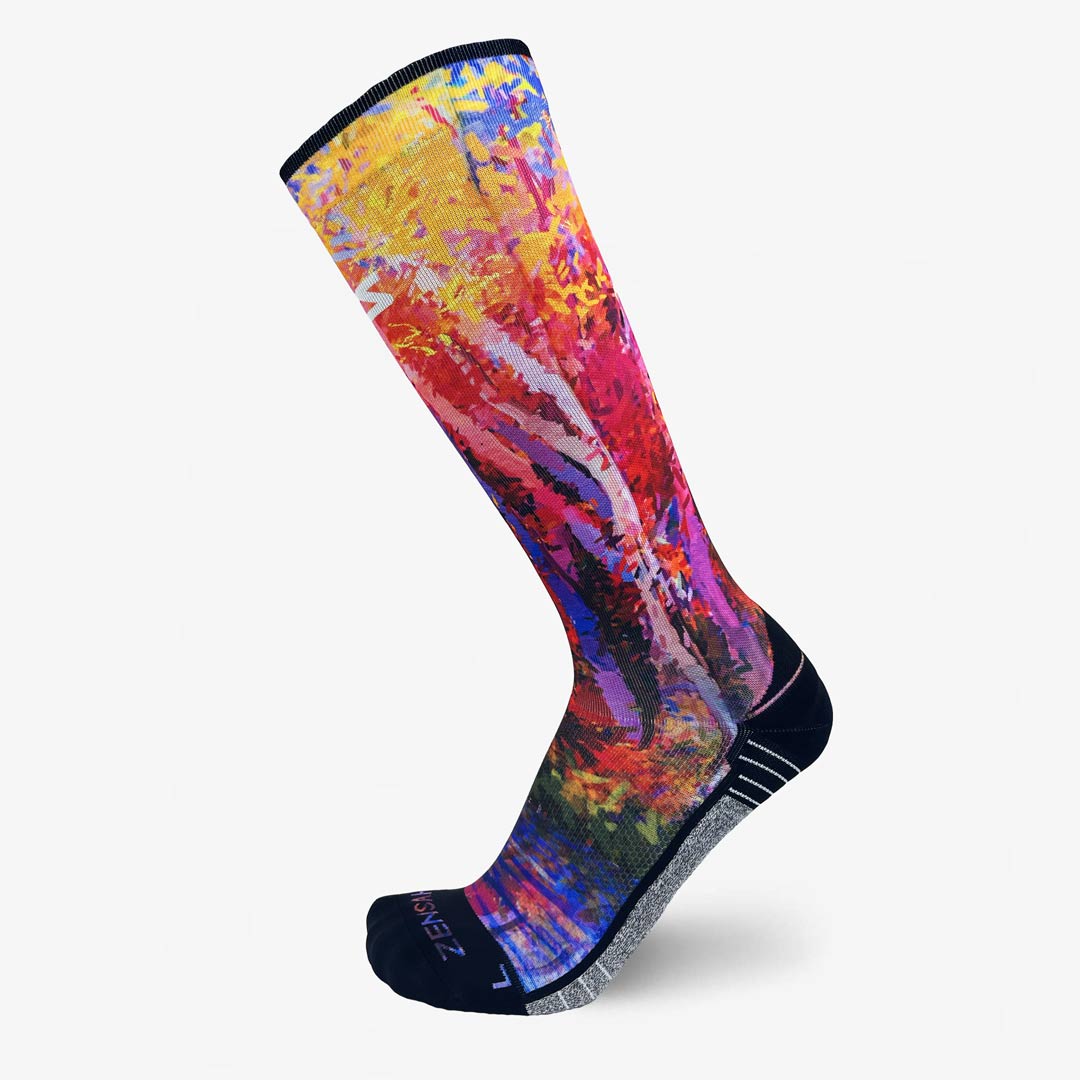 Fall Trees Compression Socks (Knee-High)Socks - Zensah