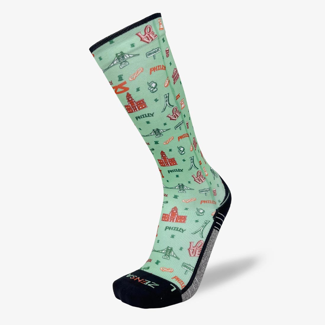 Philly Doodle Compression Socks (Knee-High)Socks - Zensah