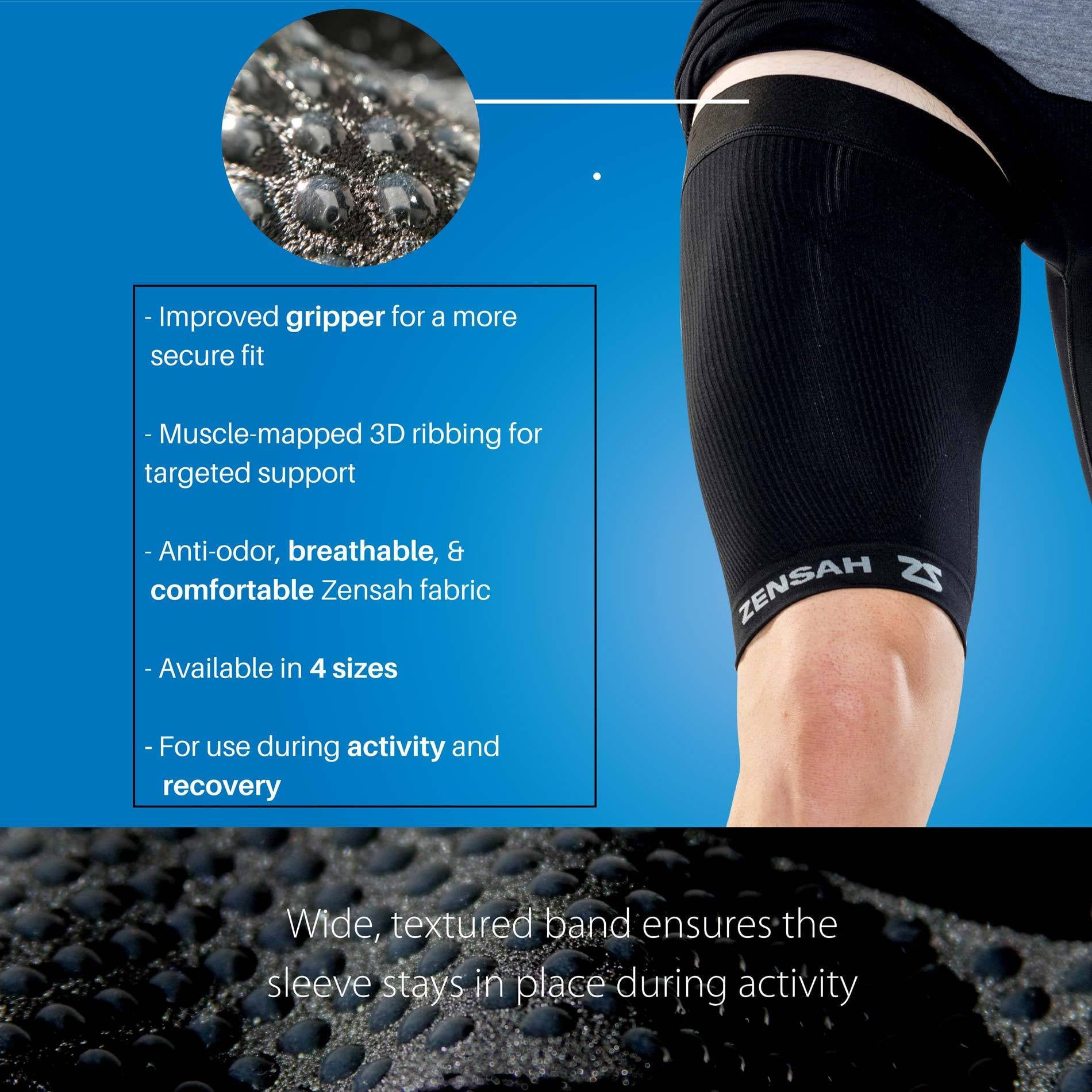 2pcs/pair Upper Thigh Compression Sleeve Hamstring Support Quad