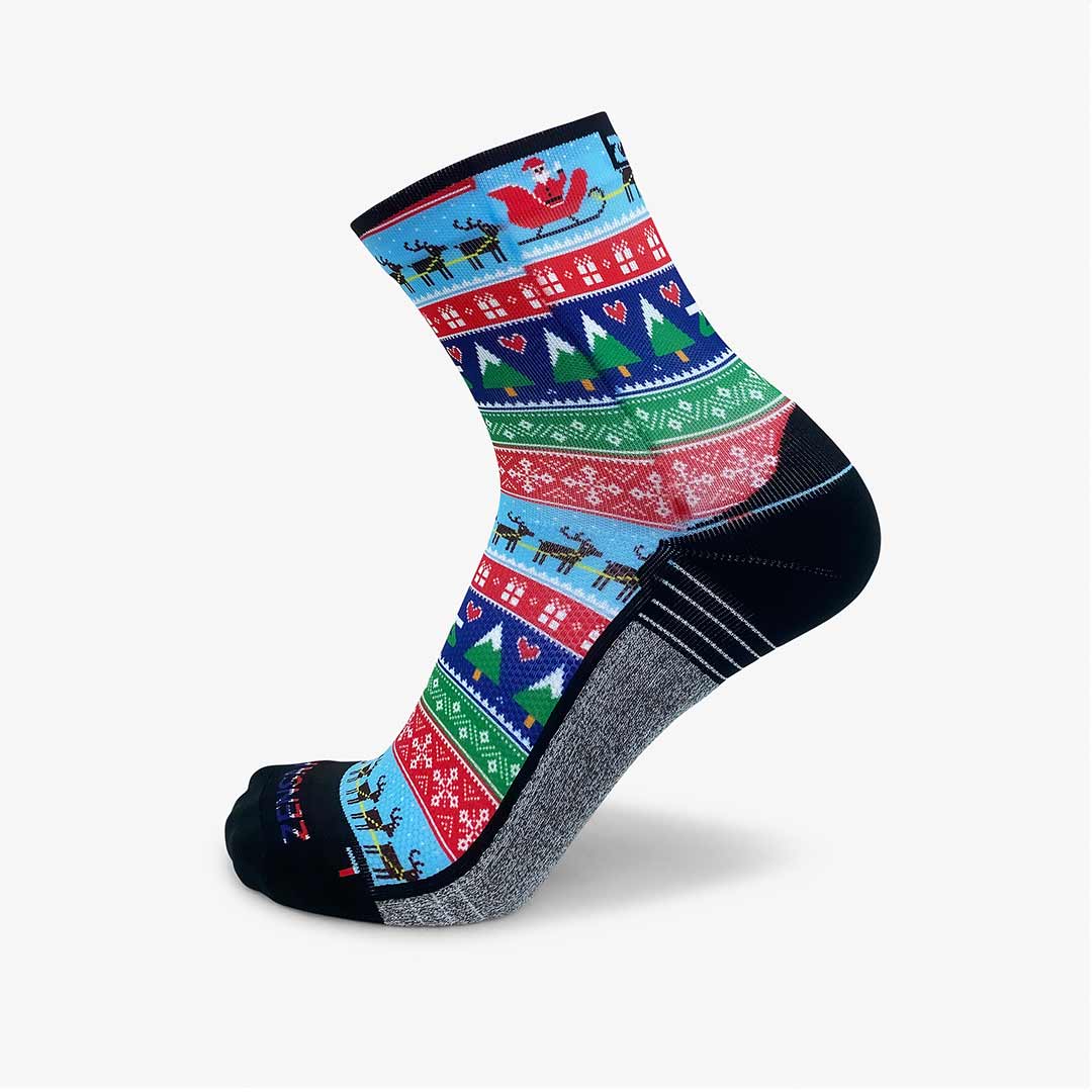 Ugly Santa Sweater Socks (Mini-Crew)Socks - Zensah